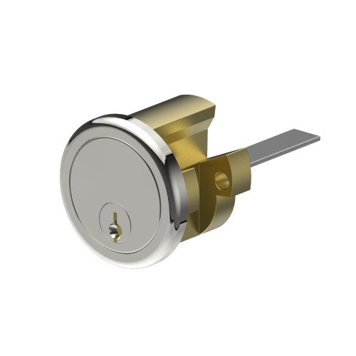 Round 201 Cylinder to suit Rim Lock inc. 2 Keys and Keying or Master Keying. in Polished Chrome