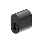 Oval Cylinder with Lockwood Cam 'x' (Retract Latchbolt only) inc. 2 Keys and Keying or Master Keying. in Black Nickel