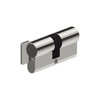 Wynns Locksmiths Euro Cylinder & Turn lock, 70mm, brass finish with key and thumb turn for door security and locking.