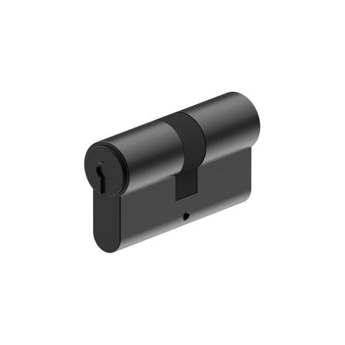 TW 70 Euro 70mm 5 Pin Double Keyed Cylinder with 2 x C4 keys in Matt Black