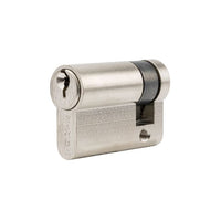 Euro Half Cylinder, 30mm Length - Key in Satin Brass