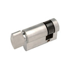 Euro Half Cylinder, 35mm Length - Snib in Satin Chrome