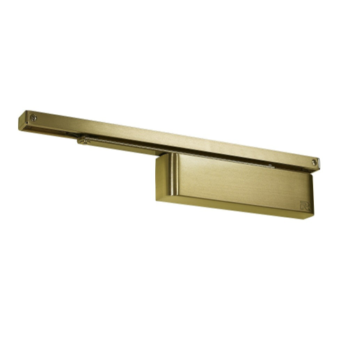 TS9205 Slimline Closer Combined Unit, Includes Mechanism, Cover & Slide Armset in Satin Brass
