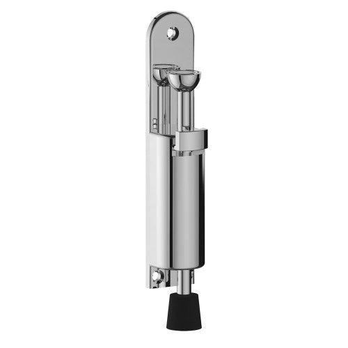 Door Holder, Push Down, Push Release, Stainless Steel, 25mm Throw in Polished Stainless