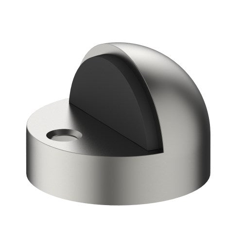 003 Dome Door Stop, Floor Mounted, Solid Stainless Steel Ø44mm Extended Base 11mm in Satin Stainless