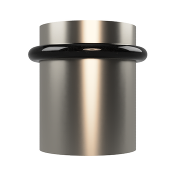 005 Door Stop, Floor Mounted, Solid Brass Ø35mm 40mm high in Satin Nickel