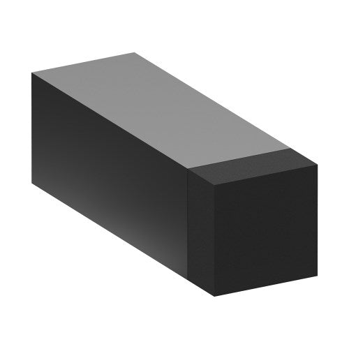 024 Door Stop, Wall Mounted, Square 25mm x 25mm x 75mm projection in Black