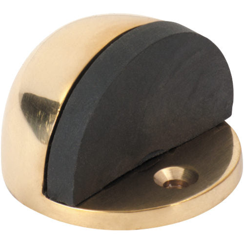 Door Stop Oval Polished Brass H29xD40mm in Polished Brass