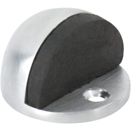 Door Stop Oval Satin Chrome H29xD40mm in Satin Chrome