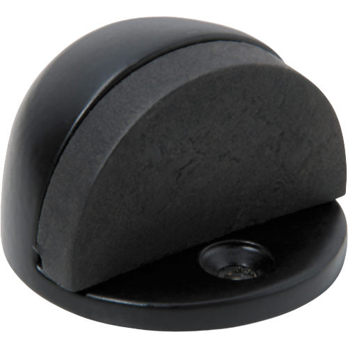 Door Stop Oval Matt Black H29xD40mm in Matt Black