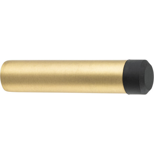 Door Stop Concealed Fix Pencil Brushed Brass D16xP75mm in Brushed Brass