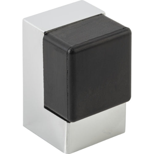 Door Stop Square Polished Chrome H50xW32xD35mm in Polished Chrome