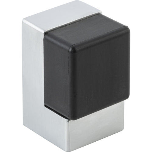 Door Stop Square Brushed Chrome H50xW32xD35mm in Brushed Chrome