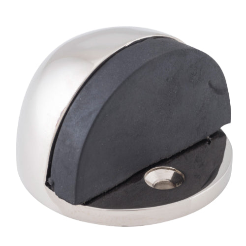 Door Stop Oval Polished Nickel H29xD40mm in Polished Nickel