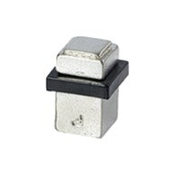 EVOKE - DOORSTOP BRASS/OLD SILVER 27*27*36MM in Old Silver