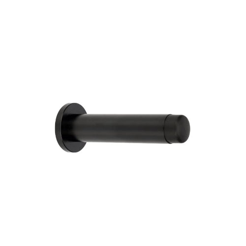 Door Stop, Skirting Concealed Fix - 85mm Length in Black