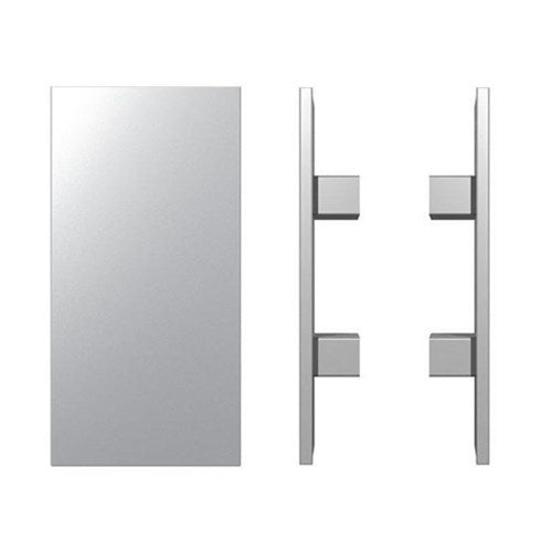 G2710 Rectangular Entrance Pull Handle, Solid Brass, Back to Back Pair, 300mm x 150mm x Projection 45mm in Special Finish 1