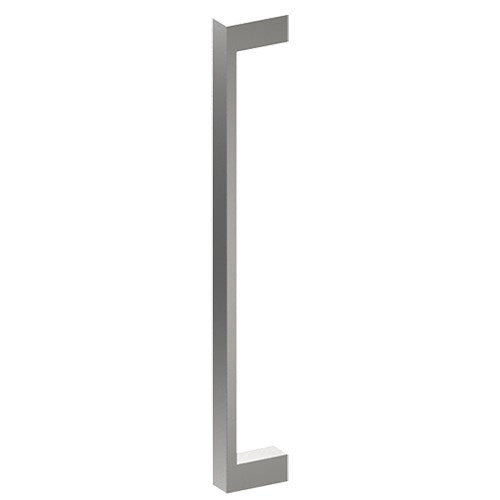 BAR Entrance Pull Handles, Stainless Steel, 25mm x 13mm x 400mm CTC (Back to Back Pair) in Satin Stainless