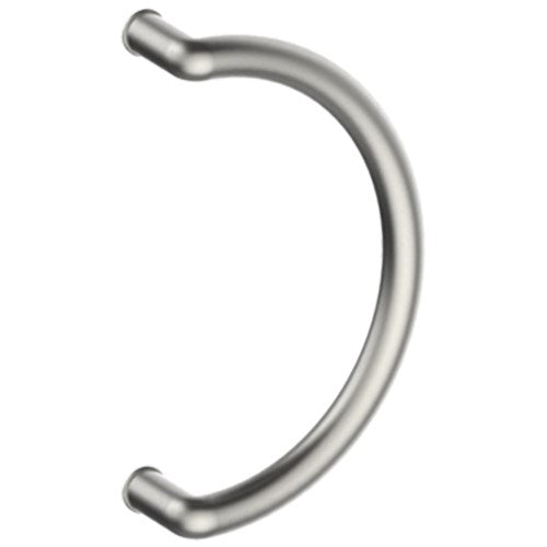 CURVE Entrance Pull Handles, Stainless Steel, 32mm Ø x 350mm CTC (Back to Back Pair) in Satin Stainless