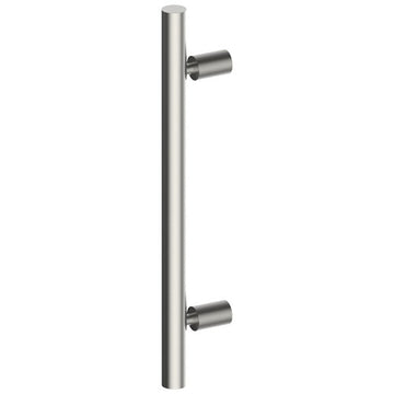 DUO Entrance Pull Handles, Stainless Steel, 32mm Ø x 400mm CTC (Back to Back Pair) in Satin Stainless