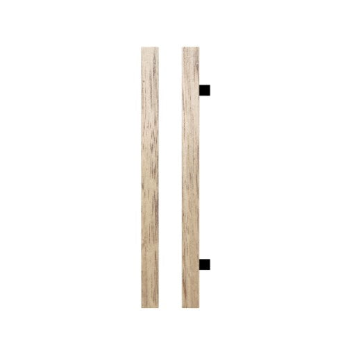 Single T07 Timber Entrance Pull Handle, Victorian Ash, CTC800mm, H1000mm x 40mm x 40mm x Projection 85mm, Coated in Raw Timber (ready to stain or paint) in Victorian Ash / Powder Coat