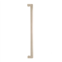 Toorak Pull Handle, 625mm (600mm Crs) - Rear Fix in Satin Stainless