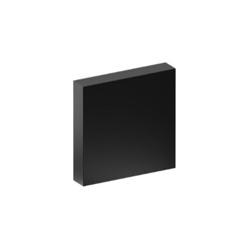 Escutcheon, Square Blank, Stainless Steel, 52 x 52mm. Single part 'B' type concealed fix. (Each) in Black
