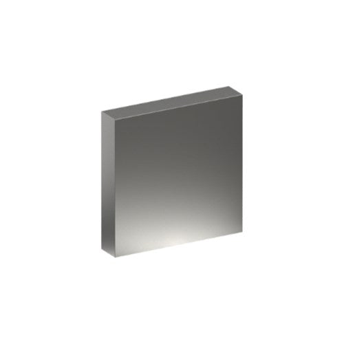 Escutcheon, Square Blank, Stainless Steel, 52 x 52mm. Single part 'B' type concealed fix. (Each) in Satin Stainless