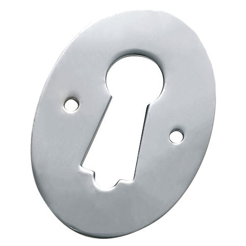 Escutcheon Pressed Chrome Plated H44xW30mm in Chrome Plated