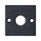 Black Jolie Rose Square jewelry box with a hinged lid and plush interior for storing rings and small accessories.