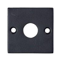 Black Jolie Rose Square jewelry box with a hinged lid and plush interior for storing rings and small accessories.