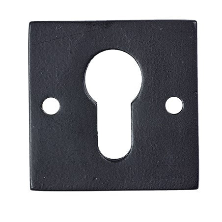 ESCUTCHEON SQUARE CYLINDER / BLACK / in Black