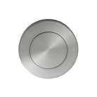 Zanda round blank escutcheon in brushed nickel finish, circular wall plate for covering screw holes or electrical fixtures.