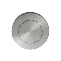 Zanda round blank escutcheon in brushed nickel finish, circular wall plate for covering screw holes or electrical fixtures.