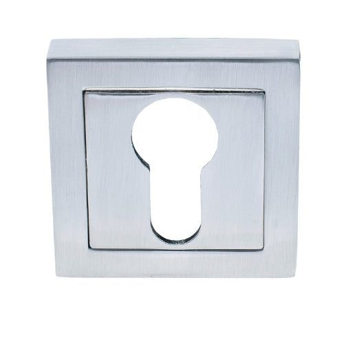 Square Euro Escutcheon - 51x51mm in Brushed Nickel