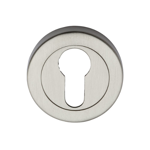 Euro Escutcheon (Suits Cambridge) in Brushed Nickel