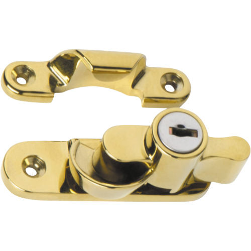 Sash Fastener Locking Zinc Alloy Anti-tarnish Brass L64xW20mm in Anti-tarnish Brass