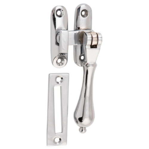 Casement Fastener Teardrop Chrome Plated W40xP30mm Drop 95mm in Chrome Plated