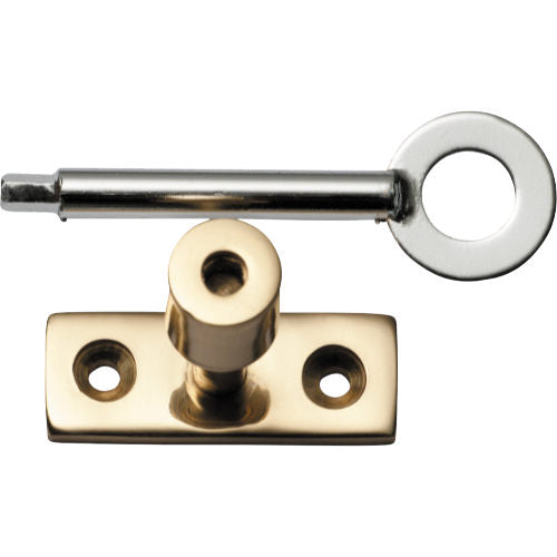 Locking Pin To Suit Base Fix Casement Fastener Polished Brass in Polished Brass
