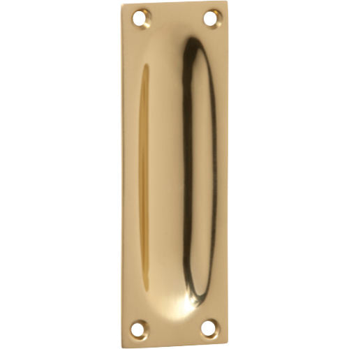 Sliding Door Pull Classic Small Polished Brass H88xW28mm in Polished Brass