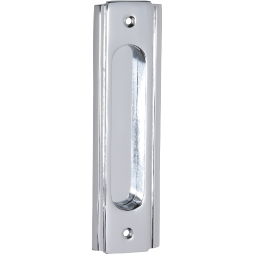 Sliding Door Pull Traditional Chrome Plated H150xW43mm in Chrome Plated