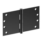Hinge 100mm x 175mm x 3.0mm, Stainless Steel, Button Tipped, Fixed Pin (w/timber and metal thread Screws) - Black in Black