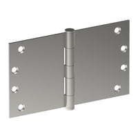 Hinge 100mm x 175mm x 3.0mm, Stainless Steel, Button Tipped, Fixed Pin (w/timber and metal thread Screws) Pairs in Satin Stainless