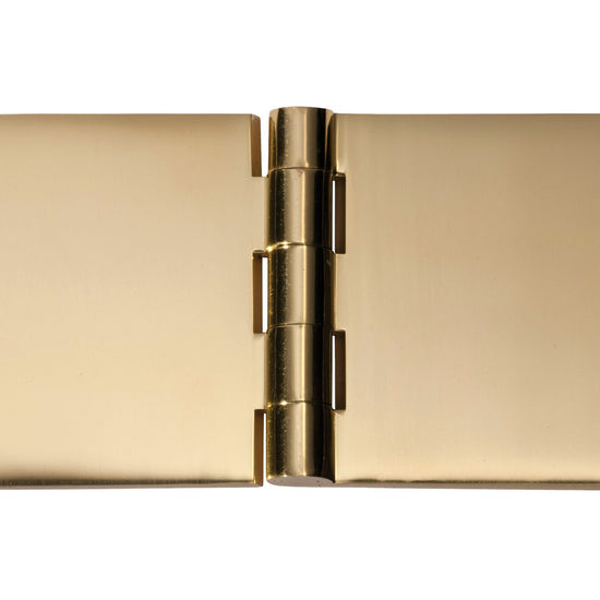 Tradco Shutter Parliament Hinge Polished Brass H100xW200xT4mm in Polished Brass