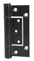 Satin Stainless Steel Fast Fix Hinge Fixed Pin to Suit Timber Door/Aluminium Frame (With Screws) in Black