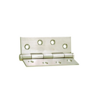SS Butt Hinge, Fixed Pin - 100 x 100 x 2.5mm in Satin Stainless