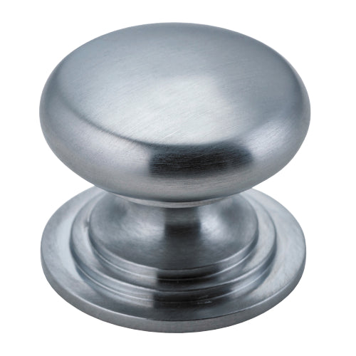 Cupboard Knob Sarlat Brushed Chrome P32xD38mm in Brushed Chrome