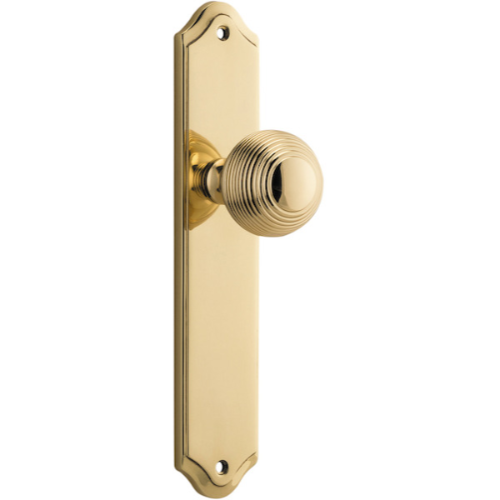 Door Knob Guildford Shouldered Latch Polished Brass H237xW50xP60mm in Polished Brass