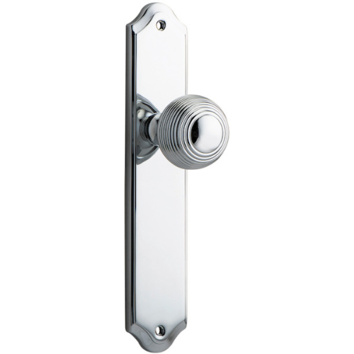 Door Knob Guildford Shouldered Latch Polished Chrome H237xW50xP60mm in Polished Chrome