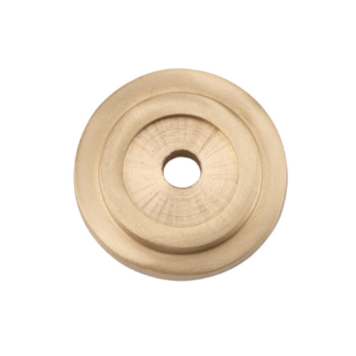 Backplate For Domed Cupboard Knob Unlacquered Satin Brass D25mm in Unlacquered Satin Brass